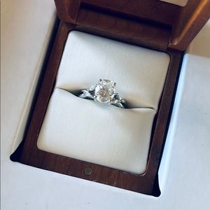 Size 6 platinum engagement ring